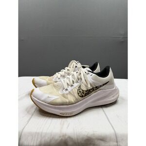 Nike Air Zoom Quest 4 Running Shoes Womens White Leopard DA3056-100 Size 8